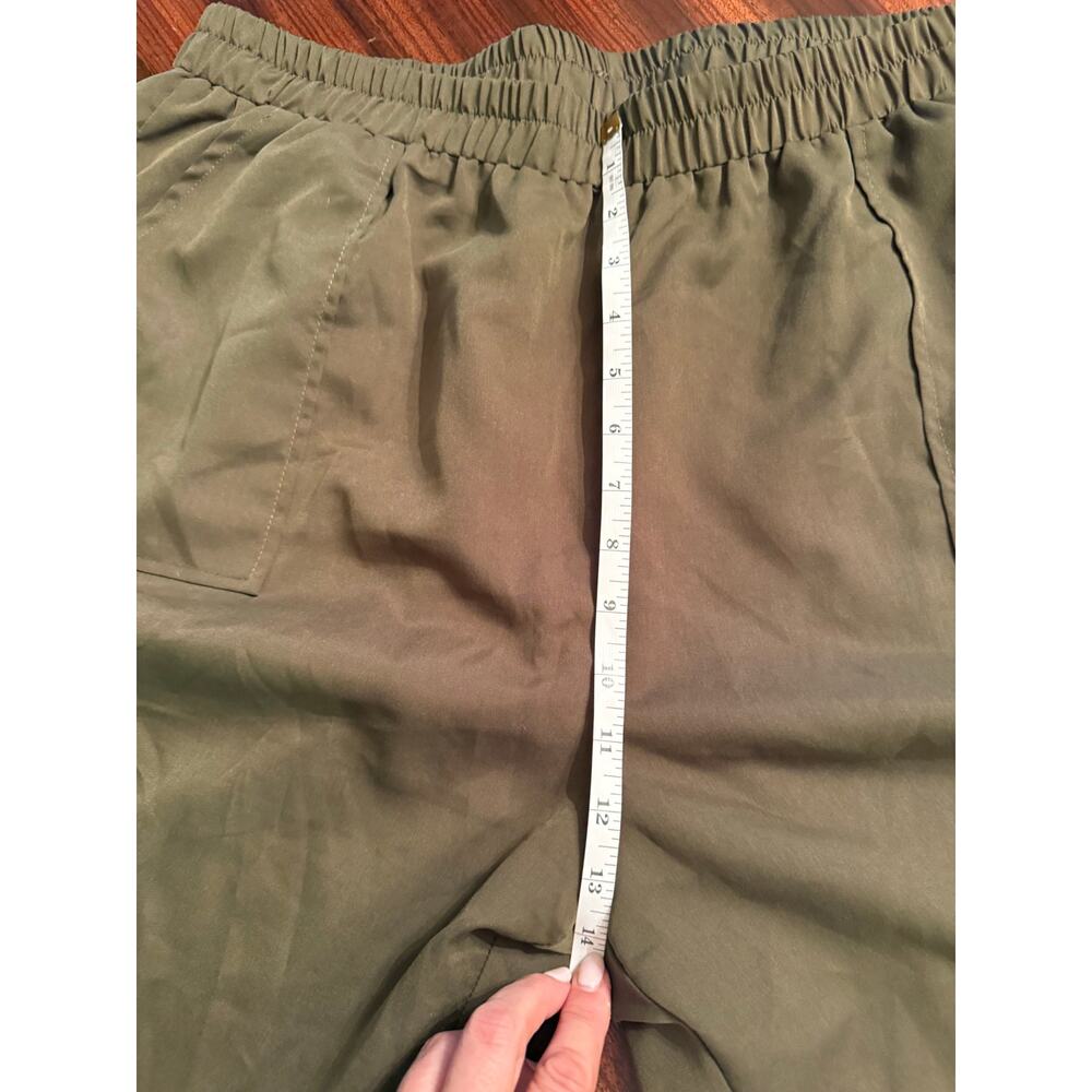 Olive Green Pull On Cargo Pants Size 3X Plus Gorpcore Y2K - Picture 6 of 7